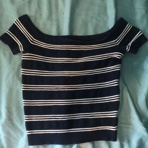 American eagle off the shoulder crop top